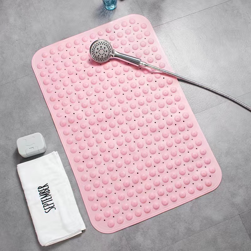 Large Non-Slip Bath Mat with Suction Cups (27.5x13.8 in)
