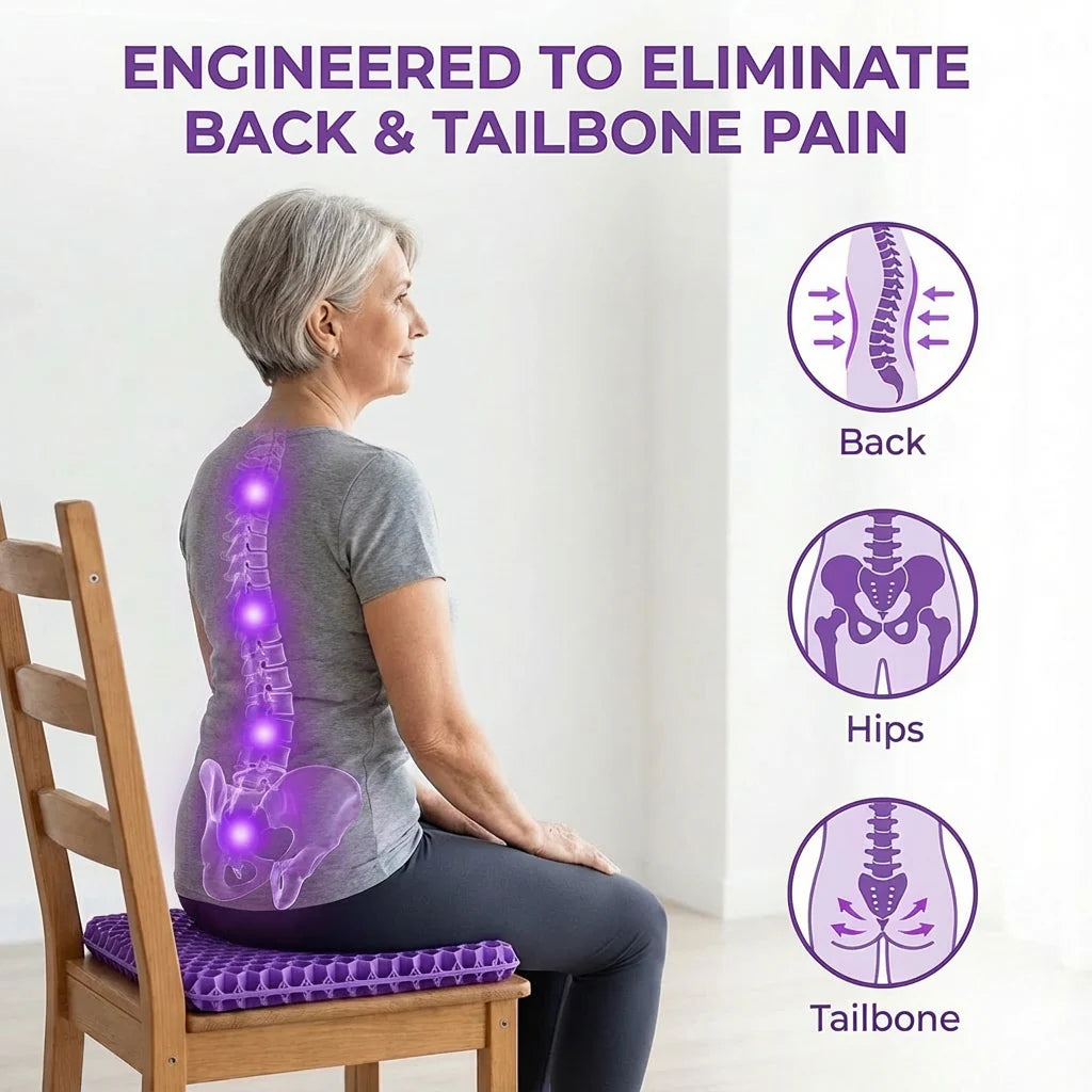 Advanced Klyvis Back, Sciatica & Period Relief Cushion