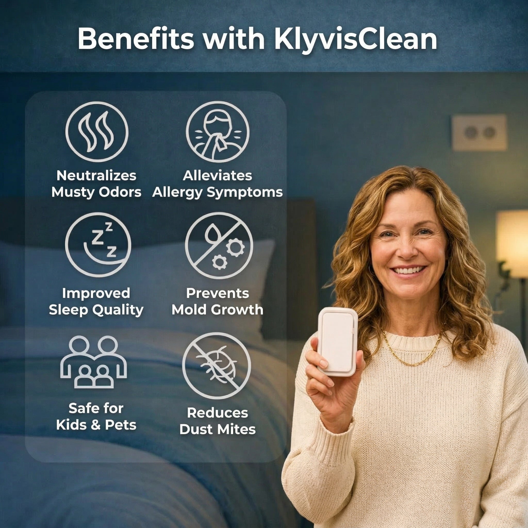 KlyvisClean™ Ultrasonic Dust & Allergy Purifier - Zero Filters