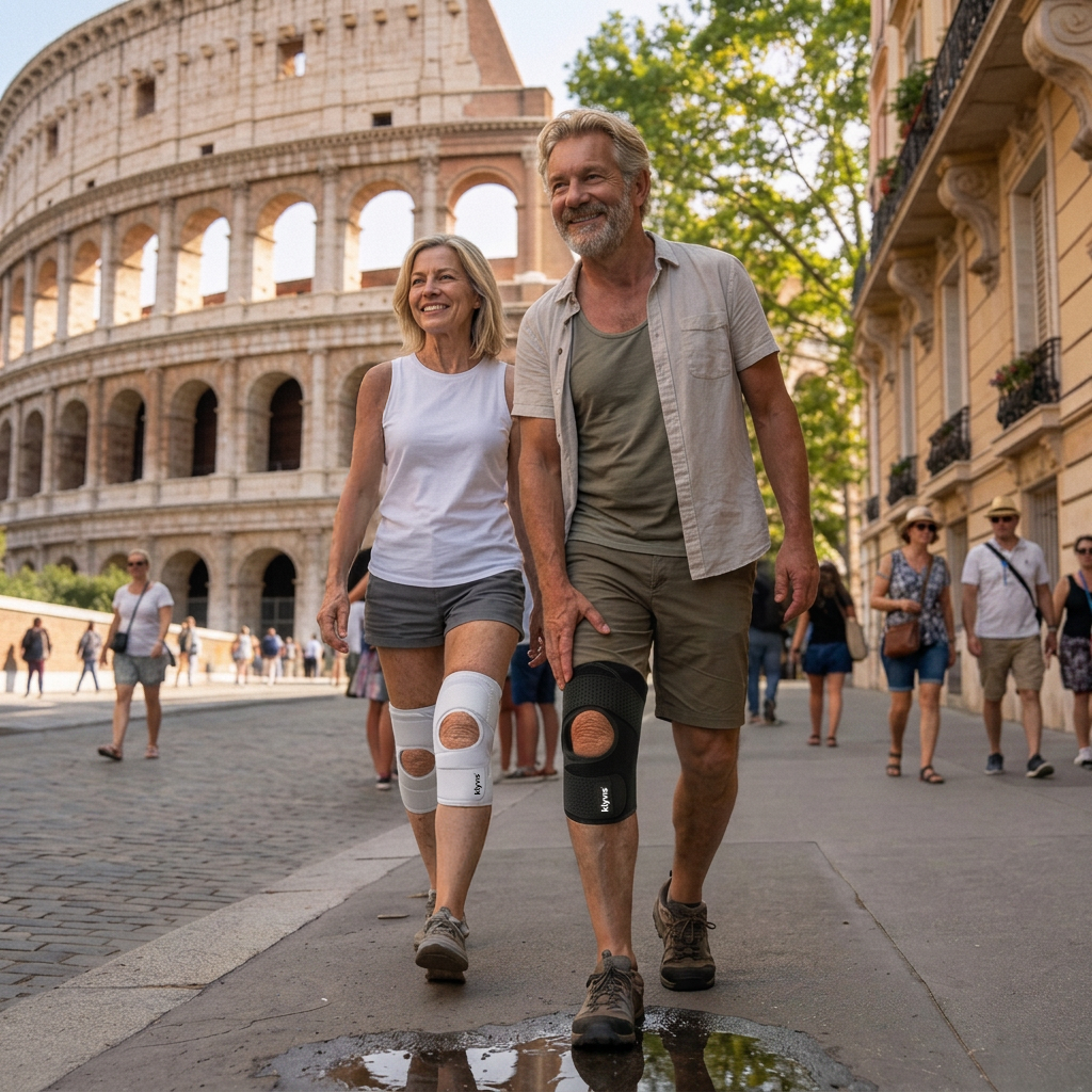 Knee brace for travellers